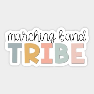 Marching Band Tribe Muted Pastels Sticker